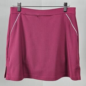 Adidas Y2K Pink Activewear Golf Tennis Mini Skirt Skort | Women's L | MINOR FLAW
